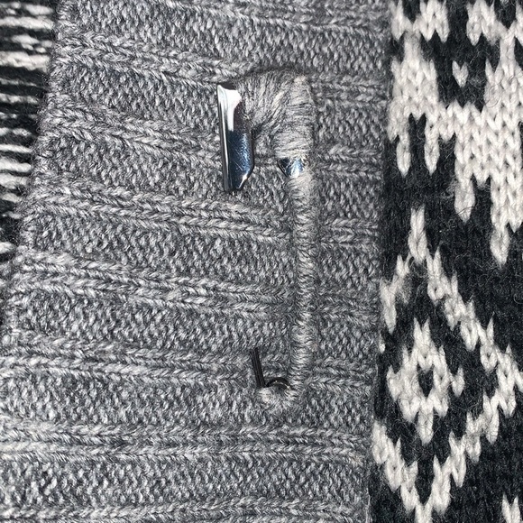 J. Jill Southwest Wool Blend Open Front Cardigan Sweater L - Picture 6 of 10